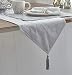 KIG Exclusives Harman Crushed Velvet Holiday Silver Tablecover 13