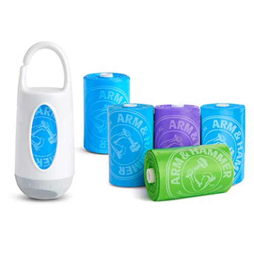 Arm and Hammer Diaper Bag Dispenser and 72 Diaper Disposal Bags