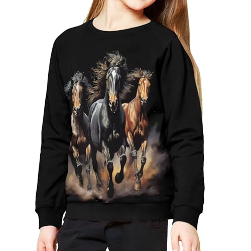 Girls Boys Sweatshirt Trendy Pullover Tops Kids Comfy Sweaters Fall Outfit 6-14 Years Old Kids Athletic Clothing2