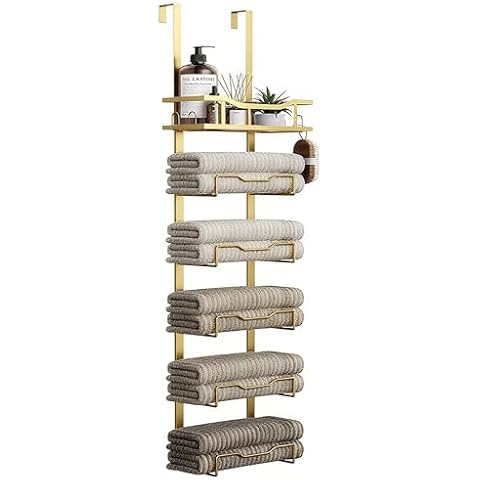 Aetyord 6-Tier Over Door Towel Rack Cover