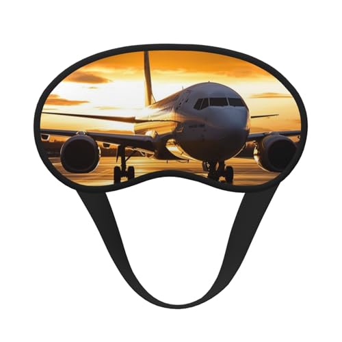Sleep Mask for Side Sleeper Silk Sleeping Eye Masks with Elastic Strap Super Soft Eye Sleep Shade Cover Airplane in The Evening Light Blackout Night Blindfold for Women Men Travel