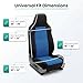 FH Group Automotive Car Seat Covers Blue Interior Front Seats Only Accessories High Back Combo Classic Cloth Car Seat Cover Front Set Universal Fit Cars Trucks and SUV Car Interior Accessories