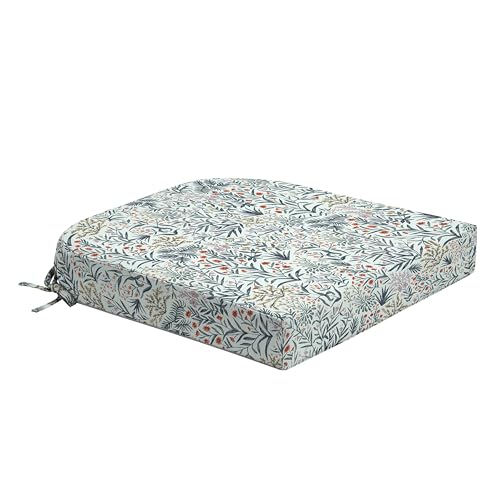 Arden Outdoor Rounded Back Seat Cushion, Foam, 20x19, Pistachio Botanical