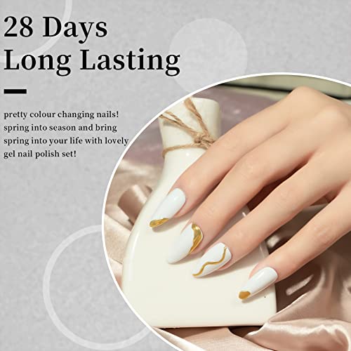 Maychao 15Ml Gel Nail Polish 1Pc White Nail Polish Soak Off Uv Led Nail Gel Polish Nail Art Starter Manicure Salon Diy At Home, 0.5 Oz #TOP2