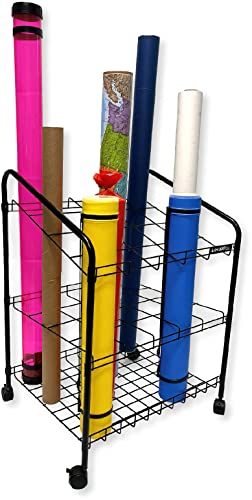 Proartek Drafting PK00002 Model WRF40 Wire Bin Roll File Blueprint Holder; 20 Slots, 4