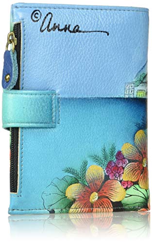 Anna by Anuschka Women's Hand Painted Genuine Leather Ladies Wallet - Amalfi Dawn