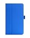FYY Samsung Galaxy Tab E 8.0 Case - Premium PU Leather Case Stand Cover with Card Slots, Note Holder, Elastic Strap for Samsung Galaxy Tab E 8.0 4G LTE SM-T377 Tablet Navy Blue