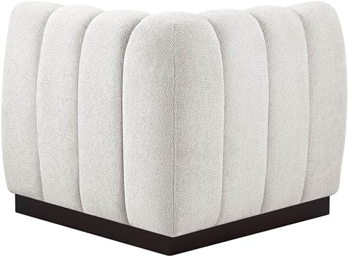 Sillón Plegable Chenille Crema miniatura 4