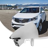 Lecreatekit Finition extérieure de porte gauche pour Kia Sportage 2011 2016, couleur argent premium