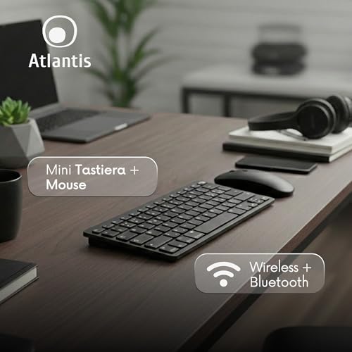 Teclado y ratón Atlantis Argo 900Pro inalámbricos con teclas de chocolate para Android 3