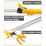 bylikeho Steering Wheel Lock,Wheel Locks for Cars,Car Accessories Car Lock Anti Theft Car Device,Car Steering Wheel Lock,Adjustable Anti-Theft Device Car Locks Double Hook Locks for SUV Pickup Truck - Image 3