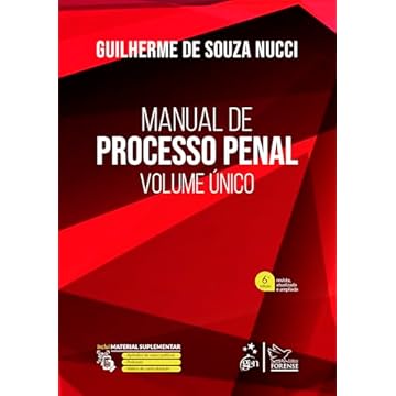 Capa do livro Manual de Processo Penal - Volume Único - 6ª Edição 2025