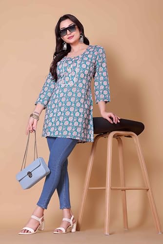 Image of Shiv Textiles Women's Cotton Printed Kurti