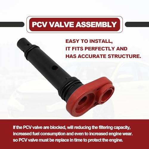 PCV Valve Assembly replacement, Compatible with 2013-2017 Honda Accord, 2016-2019 Honda Civic, 2015-2019 Honda CR-V, 2016-2020 ACURA ILX, 2015-2020 ACURA TLX, OEM# 17130-5A2-A01 171305A2A01