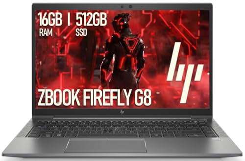 HP ZBook Firefly 14 G8 14" FHD Mobile Workstation Laptop, 11th Gen Quad-Core i5-1135G7, 16GB DDR4, 512GB SSD, Thunderbolt 4, HDMI, Backlit Keyboard, Windows 11 Pro (Renewed)