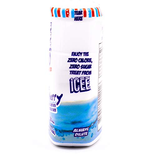 Icee Zero Calorie Blue Raspberry Liquid Water Enhancer Drink Mix, Natural Flavor Drops, Sugar Free, 1.62 Fl Oz Concentrate (48 Ml) - 4 Pack #TOP7