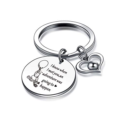 "New Adventure Jewelry new Adventure Gift Friendship Keychain Friendship Jewelry Friendship Gift Pooh bear Gift daughter Jewelry best friend Jewelry boyfriend keychain Inspirational Gift New Adventure Keychain "
