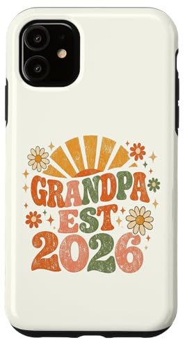 Grandpa Est 2026 Groovy Retro 70�N�� �� �V�c�� �X�}�z�P�[�X iPhone 11 �p