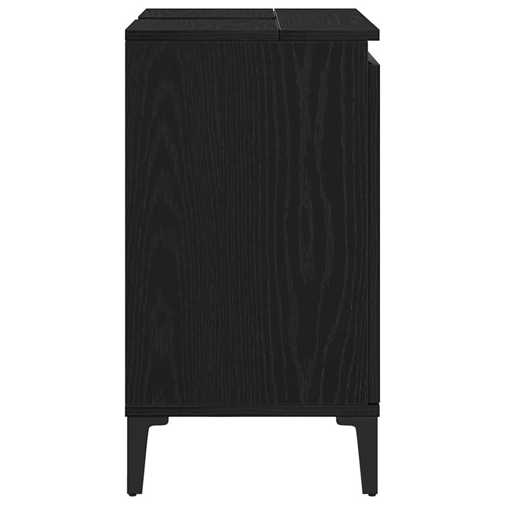 Mobile Lavabo Bagno Rovere Nero 58 x 33 x 60 cm