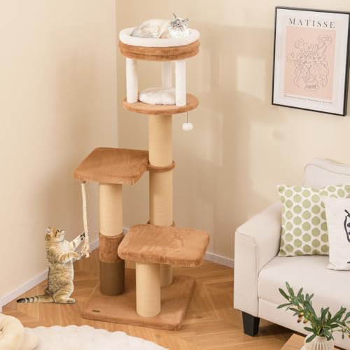 PETSITE árbol para gatos moderno 65 in alto miniatura 2