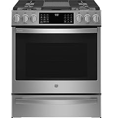 GE Profile 30" 5‑Burner Smart Slide‑In Gas Range