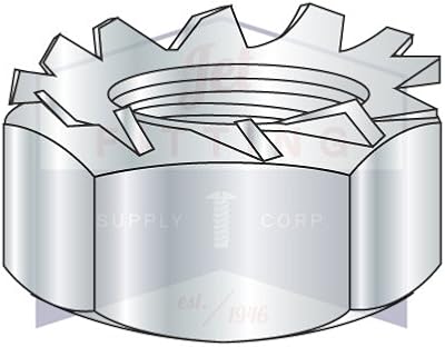 10-24 Hex Keps Nuts/Steel/Zinc (Quantity: 4,000 pcs)