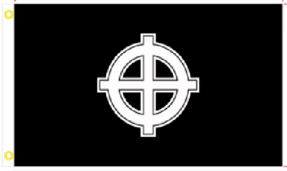 Trade Winds 3X5 BLACK CELTIC CROSS ANCIENT FLAG BANNER 100D
