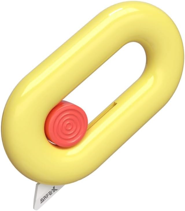 Image of Ceramic Box Cutter Retractable, Safety Cute Magnetic Package Opener, Box Opener Cutter for Daily Online Shopping /Kitchen /Office /Baby Beauty Gift Unpacking