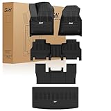 3W Ensemble complet de tapis de sol et revêtement de coffre pour Jeep Grand Wagoneer 2022, 2023, 2024, 7 sièges (ne convient pas pour les ensembles L ou 8), revêtement de sol en TPE sur mesure pour 1 3W Ensemble complet de tapis de sol et revêtement de coffre pour Jeep Grand Wagoneer 2022, 2023, 2024, 7 sièges (ne convient pas pour les ensembles L ou 8), revêtement de sol en TPE sur mesure pour 1