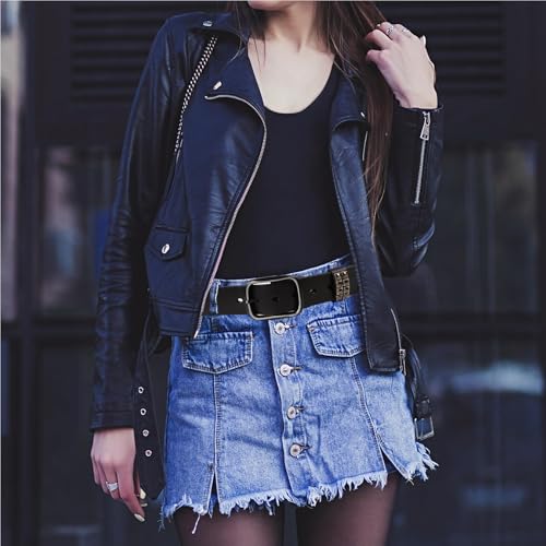 Studded Belt Metal Punk Rock Rivet, Vintage Retro Pointed Rivets Belt 4 Row Studded Belts for Women Men Jeans Dresses2