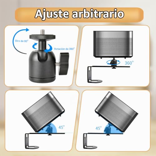 Miniatura 5 de Soporte Proyector Ajustable, Soporte Proyector Pared, Soporteproyector Techo Gira 360 , Multifuncional Tripode Proyector Para Salones, Dormitorios Y Oficinas, Universal Soporte Techo Proyector