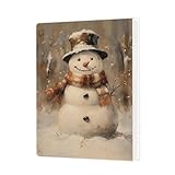 OTKBD Christmas Photo Album 4x6 Inch, Vintage Winter Snowman Christmas Photo Album Memory Book Keepsake with 18 Pockets Hold 36 Pictures for Family Baby Graduation Wedding Anniversary Travel Vacation