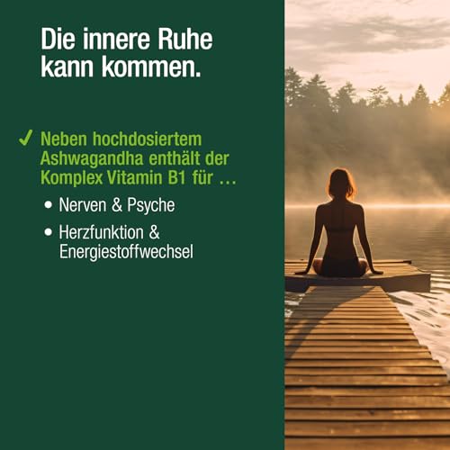 VITACTIV Ashwagandha Komplex - 90 Kapseln (3 Monate) - Indische Schlaf Beere, Hochdosiert mit 2040mg pro Tagesdosis, 5% Withanolide - Plus Vitamin B1 - Vegan, Laborgeprüft in Deutschland – Bild 5