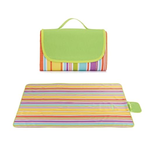 Tapete de picnic impermeable para exteriores, manta plegable portátil a prueba de humedad (200 x 200 cm) para playa, camping, viajes, reuniones familiares y festivales