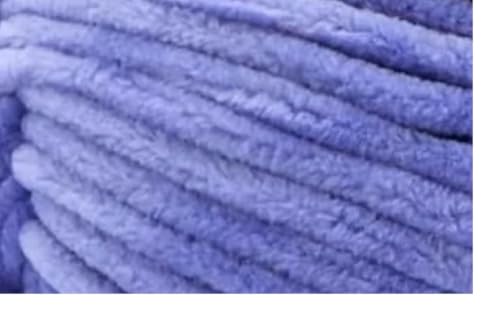Image of Premier Yarns Parfait Chunky Chenille 3.5 Oz Super Bulky Weight 3 Pack Bundle with Bella's Stitch Place Holders (Periwinkle)