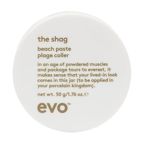 EVO Stylingpaste The Shag, Beach & Messy Look mit Mattierende Haar-Stylingpaste, Haar-Pomade texturierte Styles für alle Haartypen mit starkem Halt, 50g