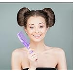 (6 Pack) 8" Colorful Styling Essentials Round Handle Comb Hair Combs and (1 Pack) 5" Favorict Pocket Comb (A) - Image 3