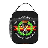 CNQPJKYAQ Bolsas de Comida térmicas aislantes de la Legión Española, Mujeres Escudo de Armas de España Caja de Comida portátil para Colegio