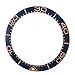 Watch Bezel, Bezel Insert Ceramic Fashionable Replacement Accessory Clear Digit 38mm for Watch Store for Watchmaker (Blue Base Rose Gold Digit)