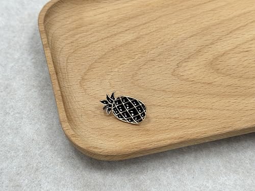 Black Pineapple Cartoon Enamel Pins Creative Brooch Lapel Pin Badge Cute Metal Brooch Pins Accessories Decoration for Girls Boys Women Clothes Backpacks Decor3