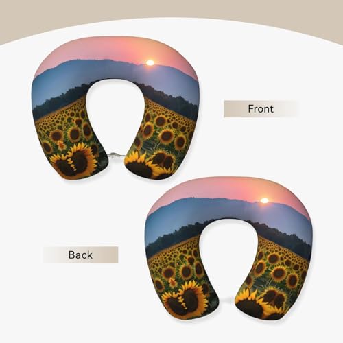 Almohada de espuma viscoelástica para viaje ajustable miniatura 3