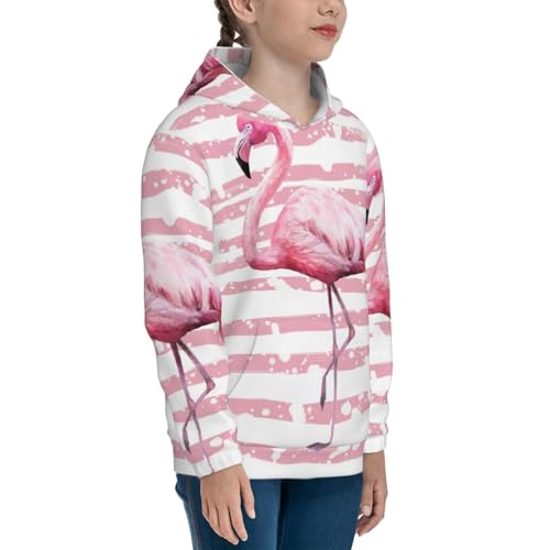 Flamingo Kids Pullover Hoodies Boys Sweatshirts Girls Athletic Clothes with Pocket3