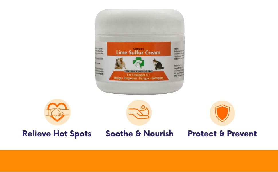 Classic's Lime Sulfur Pet Skin Cream (2 oz), Pet Care and Veterinary Treatment for Itchy and Dry Skin - Image 3