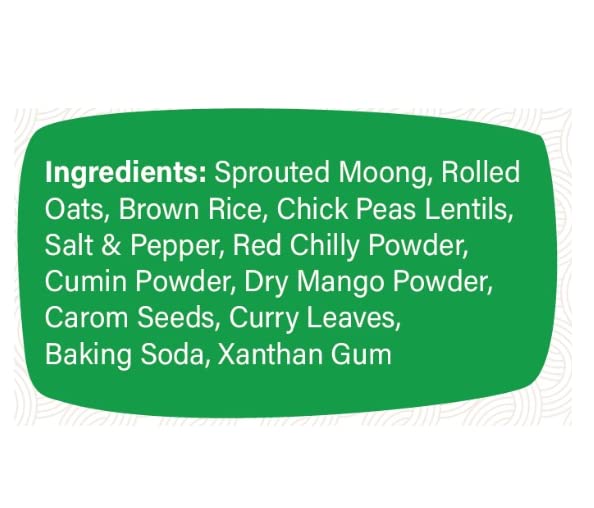 foodfrillz Sprouted Moong-Oats Healthy Chilla / Dosa/ Salted Pancake Breakfast Mix, 200 g + Free Coconut Chutney Powder Trial Pack (25 g) - Image 6 thumbnail