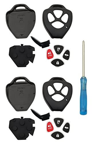 Mando para Toyota Camry RAV4 Yaris carcasa de reparación 4 botones GQ4-29T