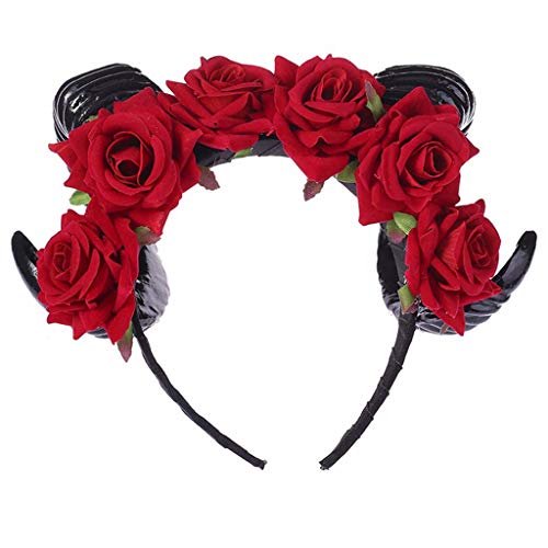Bandeau en corne de bœuf pour coiffure Halloween facile et rapide