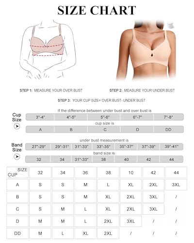 Womens Jelly Wireless Push Up Bras for Women with Support and Lift Seamless Bra No Underwire Full Coverage T Shirt Bra3