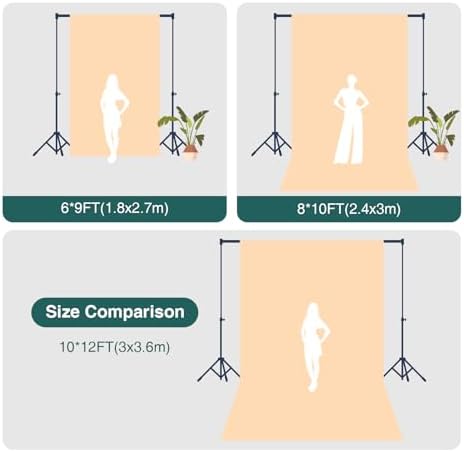 Kate 8ft×10ft/ 2.4m×3m Solid Black Backdrop Portrait Background for Photography Studio - 4