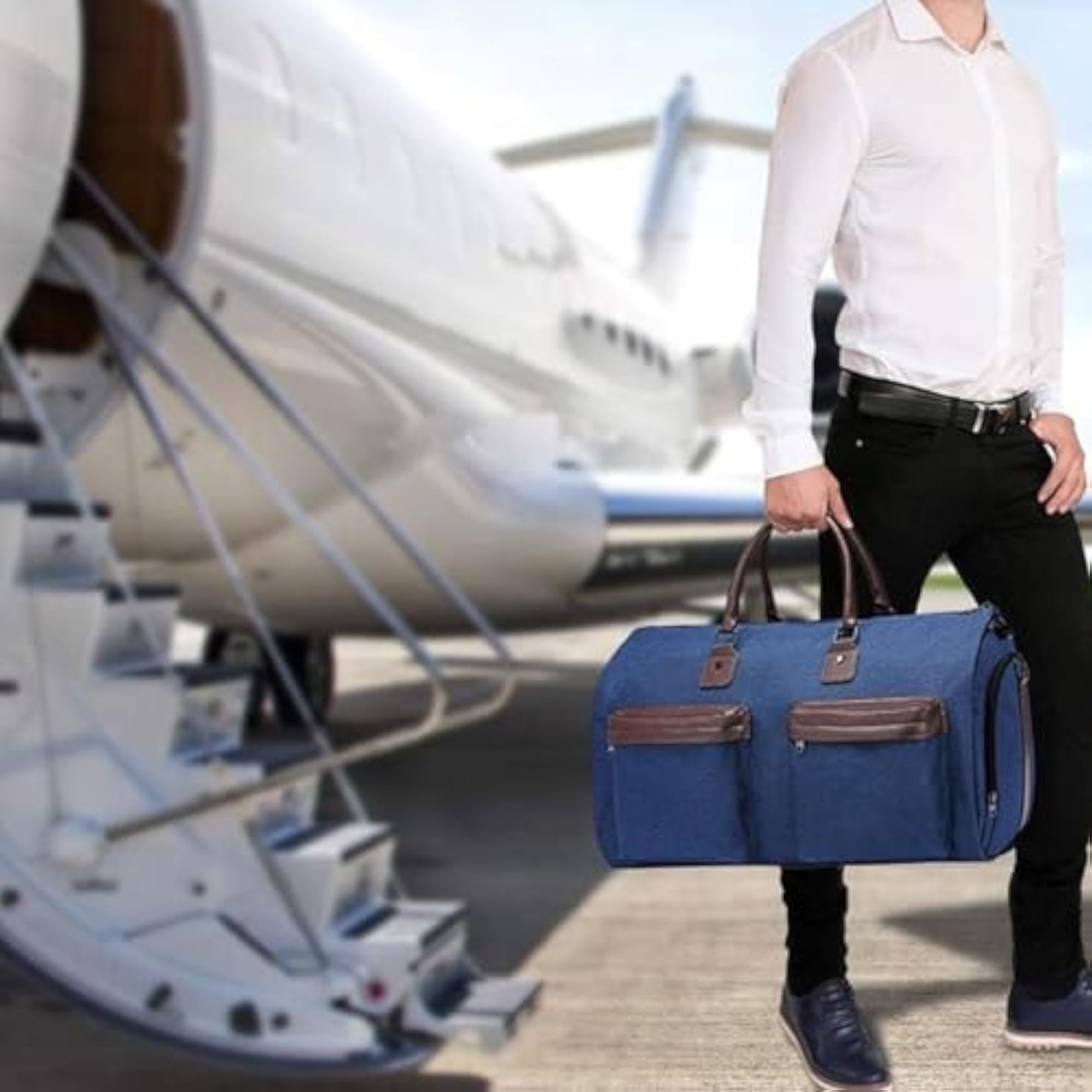 Garment Duffel Bag with Shoe Compartment