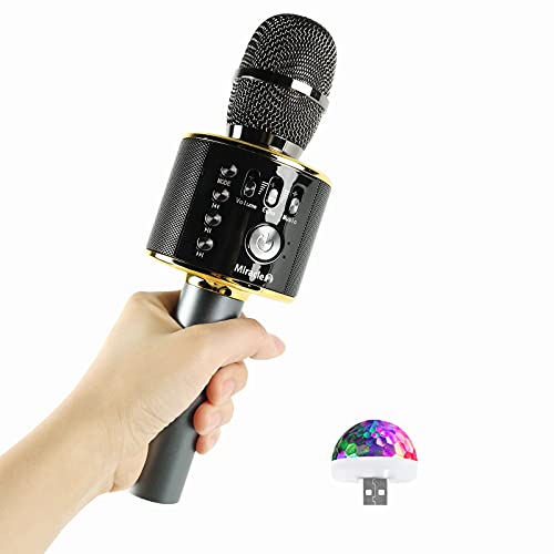 M37 - Karaoke Microphone with Bluetooth - Bluetooth Microphone Wireless - Wireless Microphone for Karaoke - Microphone for Kids - Carpool car Microphone with Speaker - Karaoke mic